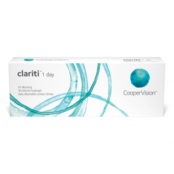 Clariti 1 Day 3rd Generation Silicon Hydrogel Daily Disposable Contact Lenses (30 Lens per Box) by Cooper Vision