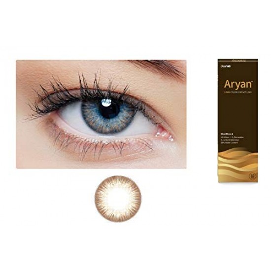 ARYAN ONE DAY COLOR CONTACT LENS –NATURAL BROWN (10 Lens Pack)