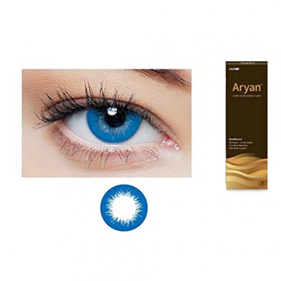 ARYAN ONE DAY COLOR CONTACT LENS – SALTED BLUE (10 Lens Pack)