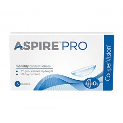 ASPIRE PRO 3rd Generation Silicon Hydrogel  Monthly Disposable Contact Lenses by Cooper Vision (3 Lens Pack)