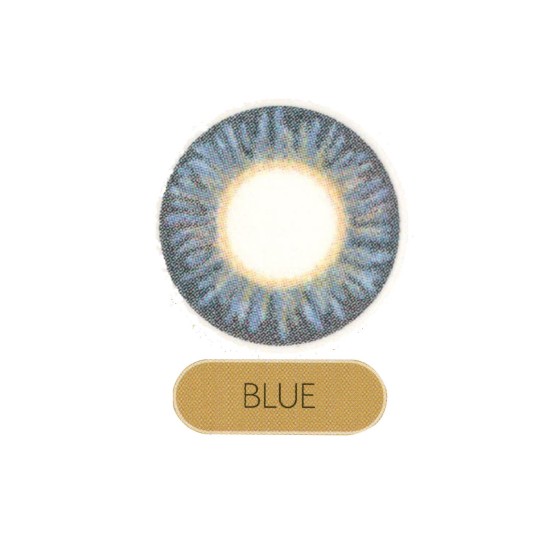 Bausch & Lomb Lacelle Premium Monthly Disposable Contact Lens (2 Lens Pack )  Color Blue