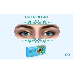 Bausch & Lomb Lacelle Natural Look Quaterly Disposable Contact Lens (90 Days Disposable) (2 Lens Pack )  Color Green Ocean