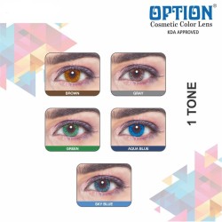 Option One Tone Yearly Disposable Cosmetic Contact Lenses