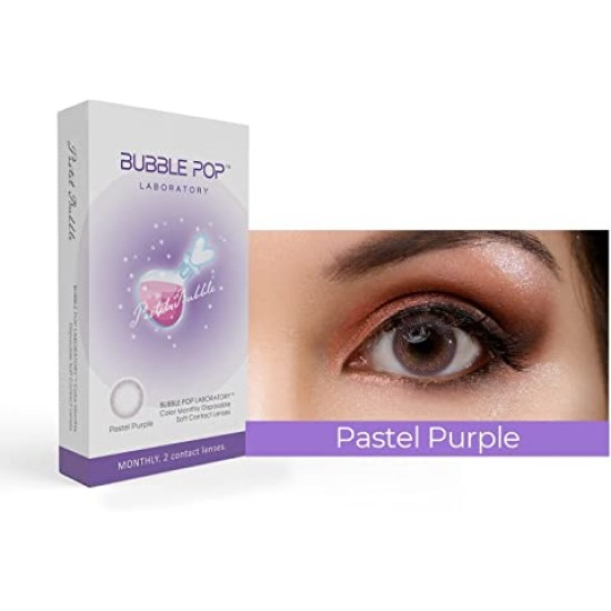 Johnson & Johnson Bubble Pop Pastel Purple Color Contact Lens - 2 Lens Pack