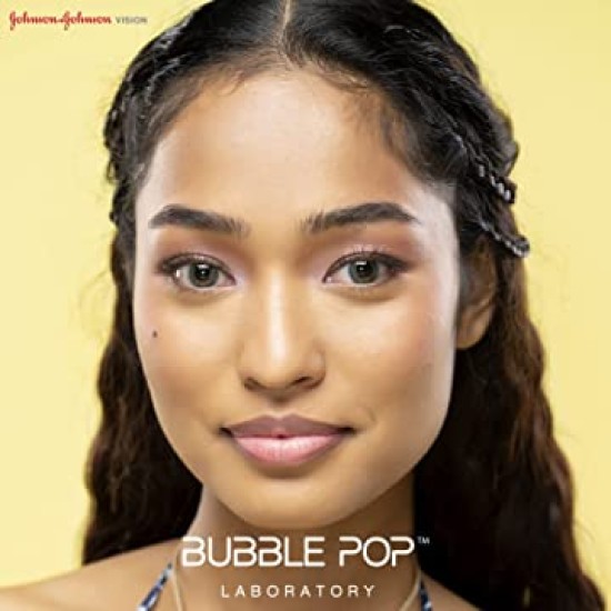 Johnson & Johnson Bubble Pop Neon Blue Color Contact Lens - 2 Lens Pack