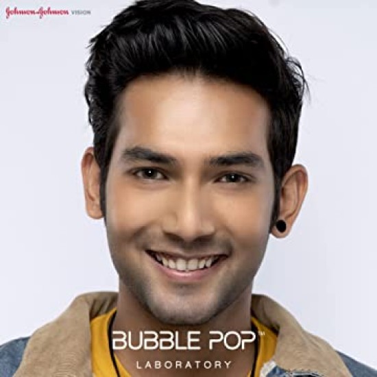 Johnson & Johnson Bubble Pop Neon Gray Color Contact Lens - 2 Lens Pack