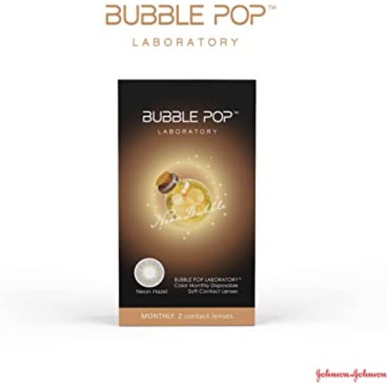 Johnson & Johnson Bubble Pop Neon Hazel Color Contact Lens - 2 Lens Pack