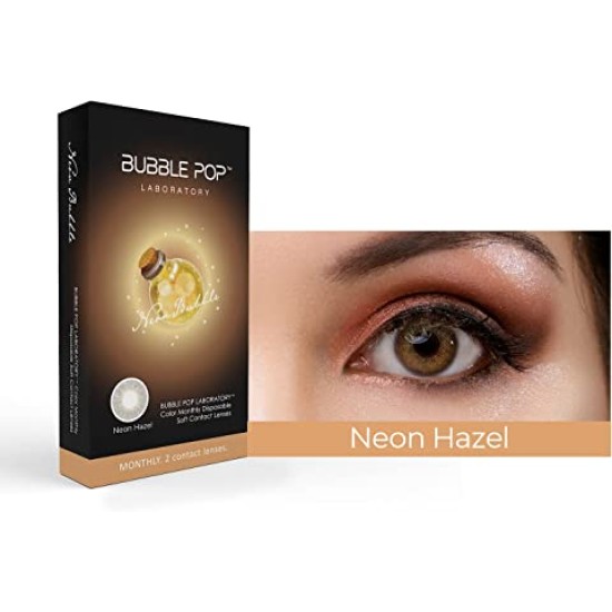 Johnson & Johnson Bubble Pop Neon Hazel Color Contact Lens - 2 Lens Pack