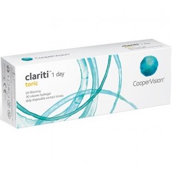 Clariti 1-Day Toric for Astigmatism Daily Disposable Contact Lenses (30 lens/box) by Cooper Vision