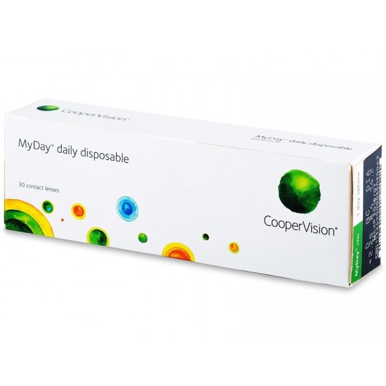 My Day 3rd Generation Silicon Hydrogel Daily Disposable Contact Lenses (30 Lens per Box) by Cooper Vision
