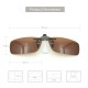 Accura Day Vision Polarized Clip on Flip up Driving Glasses : Color BROWN