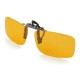 Accura Day Vision Polarized Clip on Flip up Driving Glasses : Color AMBER