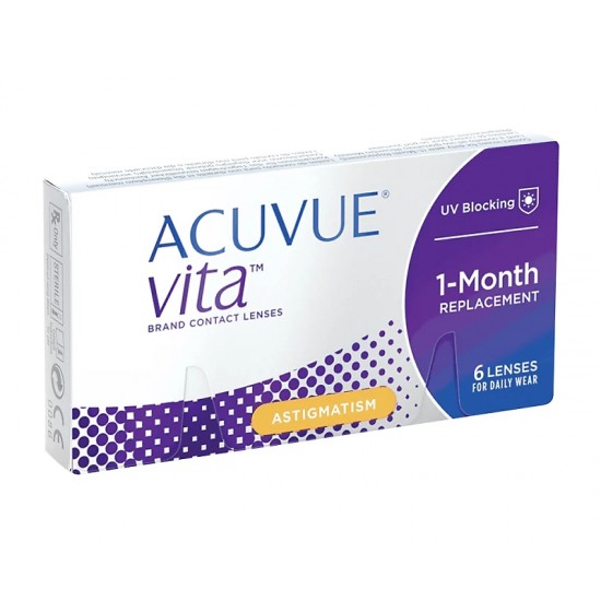 Acuvue Vita for Astigmatism Monthly Disposable Contact Lenses (6 lens/Box)